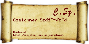 Czeichner Szórád névjegykártya